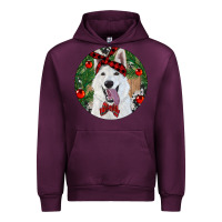 Christmas White Shepherd With Cowhide Urban Hoodie | Teevron