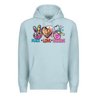 Blue Mist peace love nursing Premium Hoodie - Zillion Design Studio