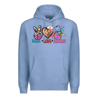 Colony Blue peace love nursing Premium Hoodie - Zillion Design Studio