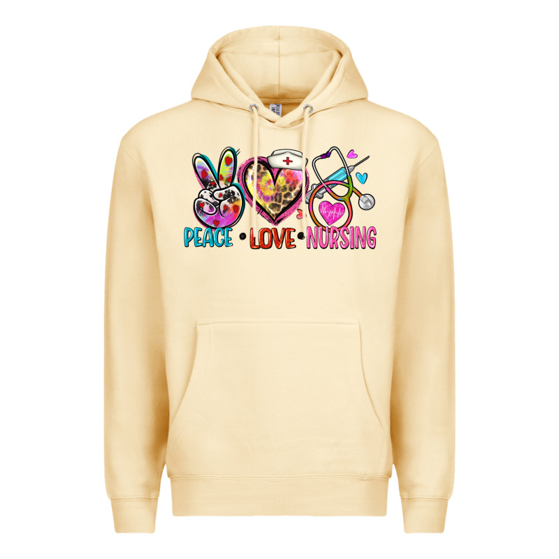 Peace Love Nursing Premium Hoodie by Zillion Design Studio | Teevron