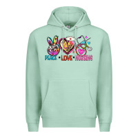 Seafoam peace love nursing Premium Hoodie - Zillion Design Studio