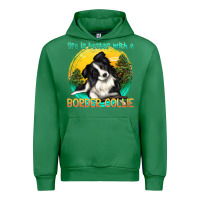Emerald life is better with a border collie Urban Hoodie - texasbilliewilder
