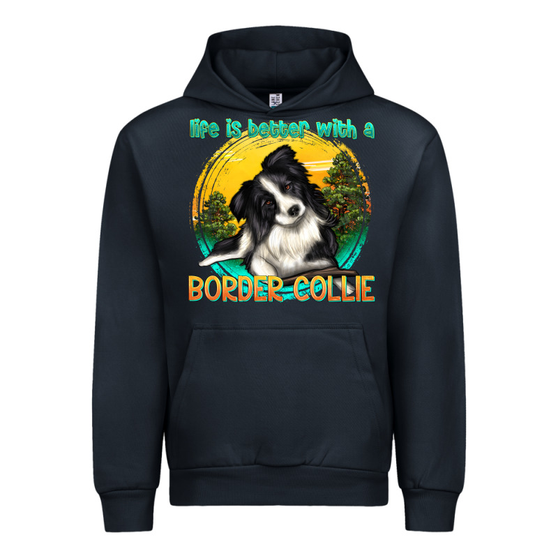 Life Is Better With A Border Collie Urban Hoodie by texasbilliewilder | Teevron