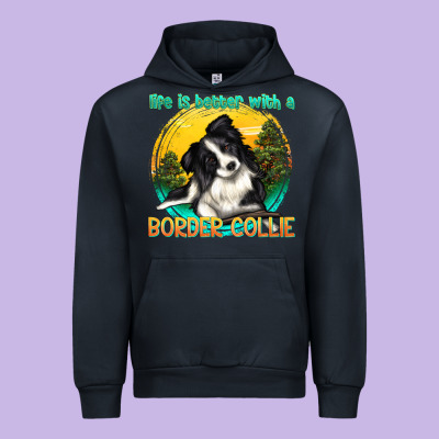 Urban Hoodie life is better with a border collie