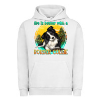 Pigment Lunar Rock life is better with a border collie Urban Hoodie - texasbilliewilder