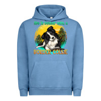 Pigment Pebble Blue life is better with a border collie Urban Hoodie - texasbilliewilder
