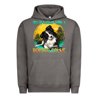 Pigment Tornado life is better with a border collie Urban Hoodie - texasbilliewilder