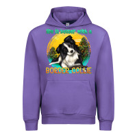 Tulip life is better with a border collie Urban Hoodie - texasbilliewilder