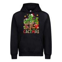 Black christmas cactus merry cactmas Urban Hoodie - Zillion Design Studio