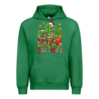 Emerald christmas cactus merry cactmas Urban Hoodie - Zillion Design Studio