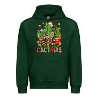 Forest Green christmas cactus merry cactmas Urban Hoodie - Zillion Design Studio