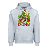 Heather Grey christmas cactus merry cactmas Urban Hoodie - Zillion Design Studio