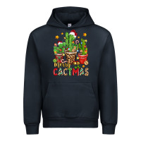Navy christmas cactus merry cactmas Urban Hoodie - Zillion Design Studio