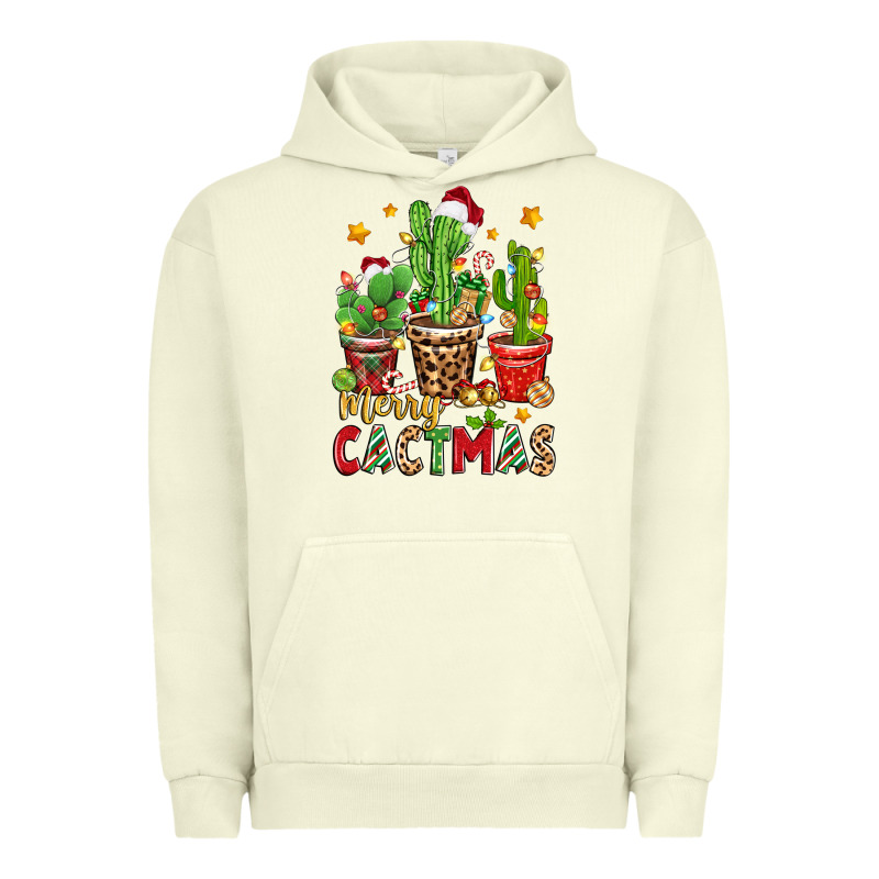 Christmas Cactus Merry Cactmas Urban Hoodie by Zillion Design Studio | Teevron