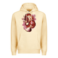 Pina Colada red dragon and sakura cherry blossoms Premium Hoodie - RanaPortraitStore