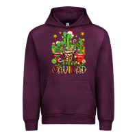 Mauve Wine christmas cactus feliz navidad Urban Hoodie - Zillion Design Studio