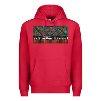 Cardinal Rusty Sunflowers with Cowhide and Turquoise Premium Hoodie - RanaPortraitStore