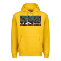 Lemon Rusty Sunflowers with Cowhide and Turquoise Premium Hoodie - RanaPortraitStore