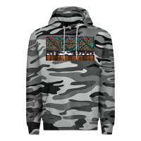 Slate Camo Rusty Sunflowers with Cowhide and Turquoise Premium Hoodie - RanaPortraitStore
