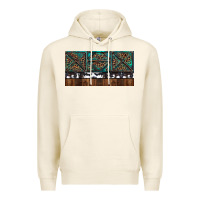 Tofu Rusty Sunflowers with Cowhide and Turquoise Premium Hoodie - RanaPortraitStore