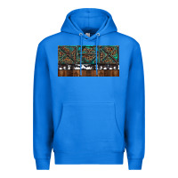 True Royal Rusty Sunflowers with Cowhide and Turquoise Premium Hoodie - RanaPortraitStore