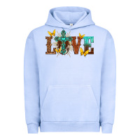 Pigment Grape Ice love with cross Urban Hoodie - texasbilliewilder