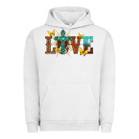 Pigment Lunar Rock love with cross Urban Hoodie - texasbilliewilder