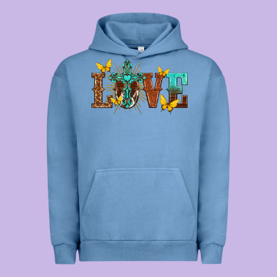 Urban Hoodie love with cross
