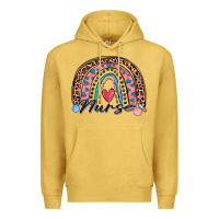 Antique Gold nurse rainbow Premium Hoodie - Zillion Design Studio