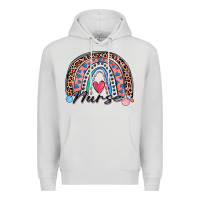 Dove Grey nurse rainbow Premium Hoodie - Zillion Design Studio