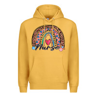 Mustard nurse rainbow Premium Hoodie - Zillion Design Studio
