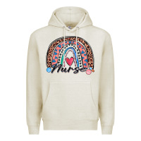 Oatmeal Heather nurse rainbow Premium Hoodie - Zillion Design Studio