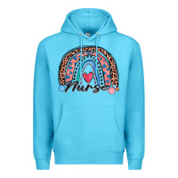 Ocean Blue nurse rainbow Premium Hoodie - Zillion Design Studio