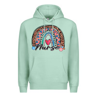 Seafoam nurse rainbow Premium Hoodie - Zillion Design Studio