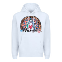 White nurse rainbow Premium Hoodie - Zillion Design Studio