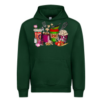 Forest Green lunch lady coffee cups Urban Hoodie - texasbilliewilder