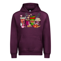 Mauve Wine lunch lady coffee cups Urban Hoodie - texasbilliewilder