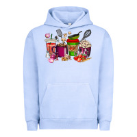 Pigment Grape Ice lunch lady coffee cups Urban Hoodie - texasbilliewilder