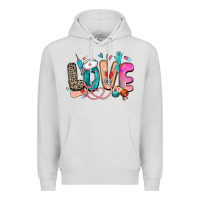 Dove Grey love nurse Premium Hoodie - Zillion Design Studio