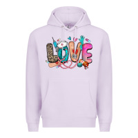 Lilac love nurse Premium Hoodie - Zillion Design Studio