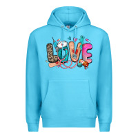 Ocean Blue love nurse Premium Hoodie - Zillion Design Studio