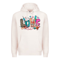 Pale Pink love nurse Premium Hoodie - Zillion Design Studio