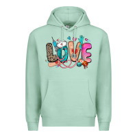 Seafoam love nurse Premium Hoodie - Zillion Design Studio
