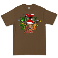 Cacao longhorn Aztec Christmas Premium Tee - CowhideDigitalArt