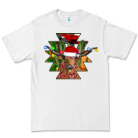 White longhorn Aztec Christmas Premium Tee - CowhideDigitalArt