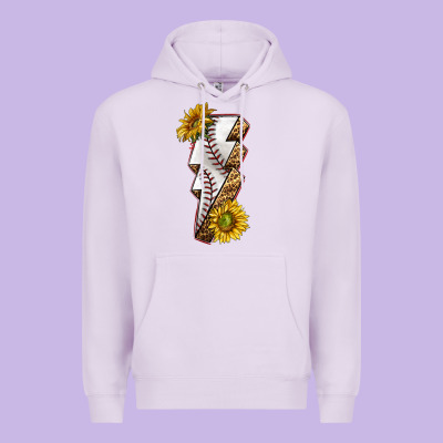 Sport Baseball  Lightning Bolt Premium Hoodie Designed By Texasbilliewilder