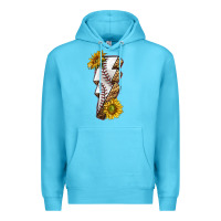 Ocean Blue sport baseball  lightning bolt Premium Hoodie - texasbilliewilder