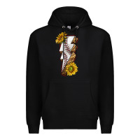 Black sport baseball  lightning bolt Premium Hoodie - texasbilliewilder