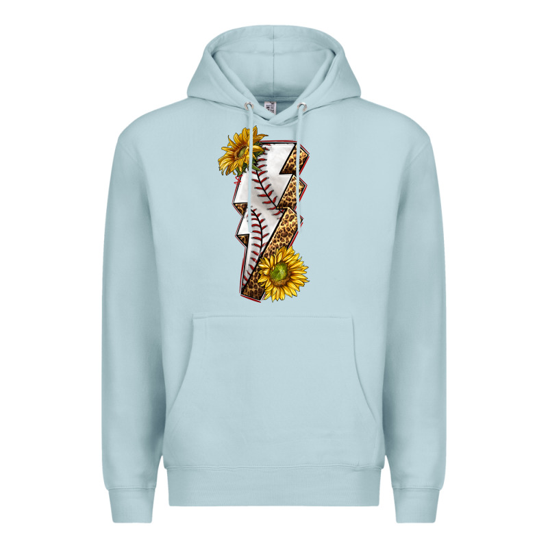 Sport Baseball  Lightning Bolt Premium Hoodie by texasbilliewilder | Teevron