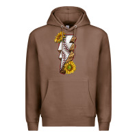 Chestnut sport baseball  lightning bolt Premium Hoodie - texasbilliewilder